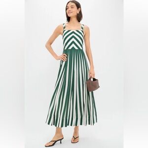 TUCKERNUCK Green Stripe Laina Dress Size XS (Masters Dress)
